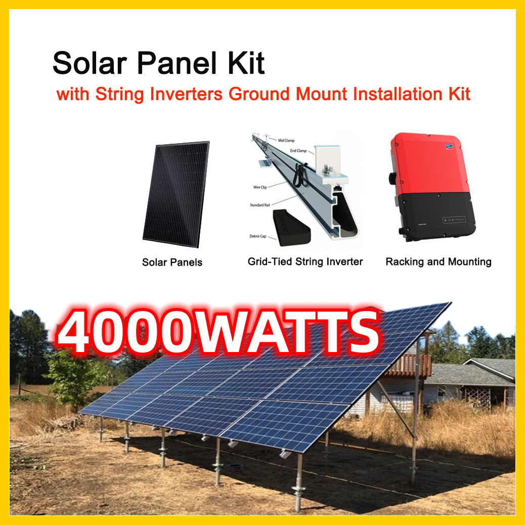 4kW Solar Panel Ground Mount Installation Kit