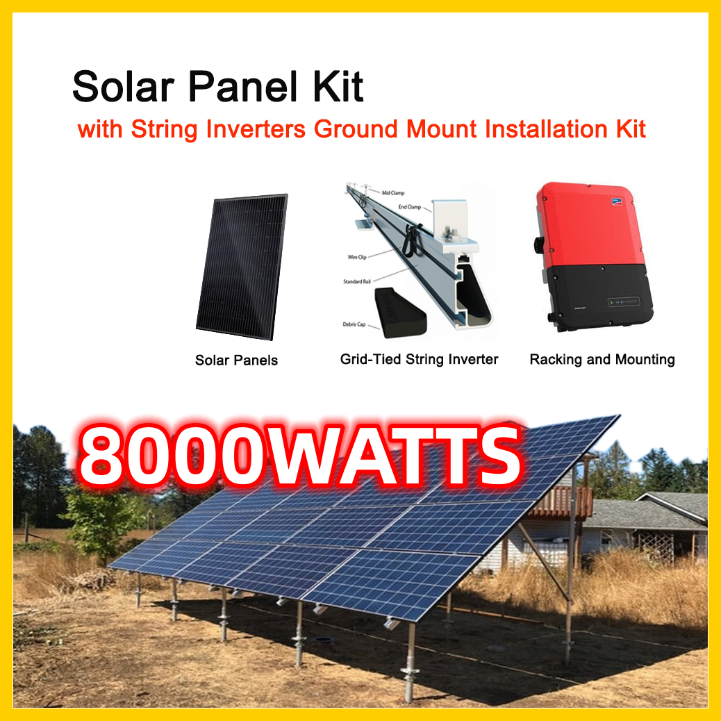 8kW Solar Panel Ground Mount Installation Kit